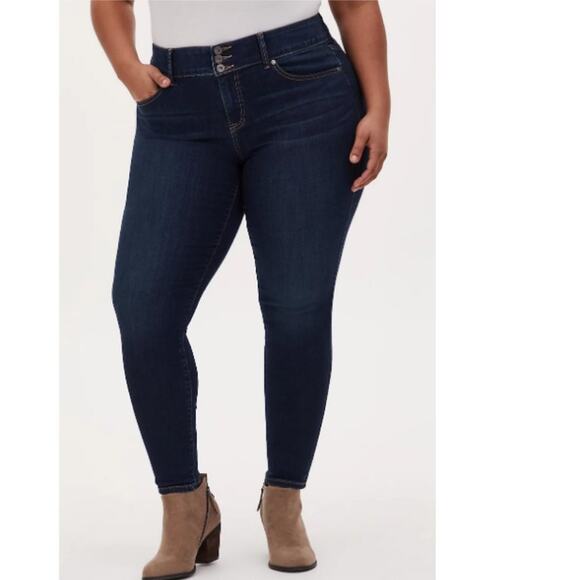 Torrid Dark Wash Stretch Jeggings Size 14 Style 10114977 - Picture 1 of 11
